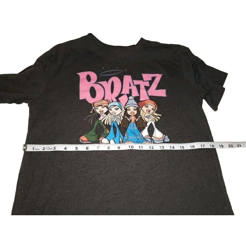BRATZ T Shirt Women's (Size M) Gray Short Sleeve Crew Neck Casual Logo Ladies - Picture 8 of 8